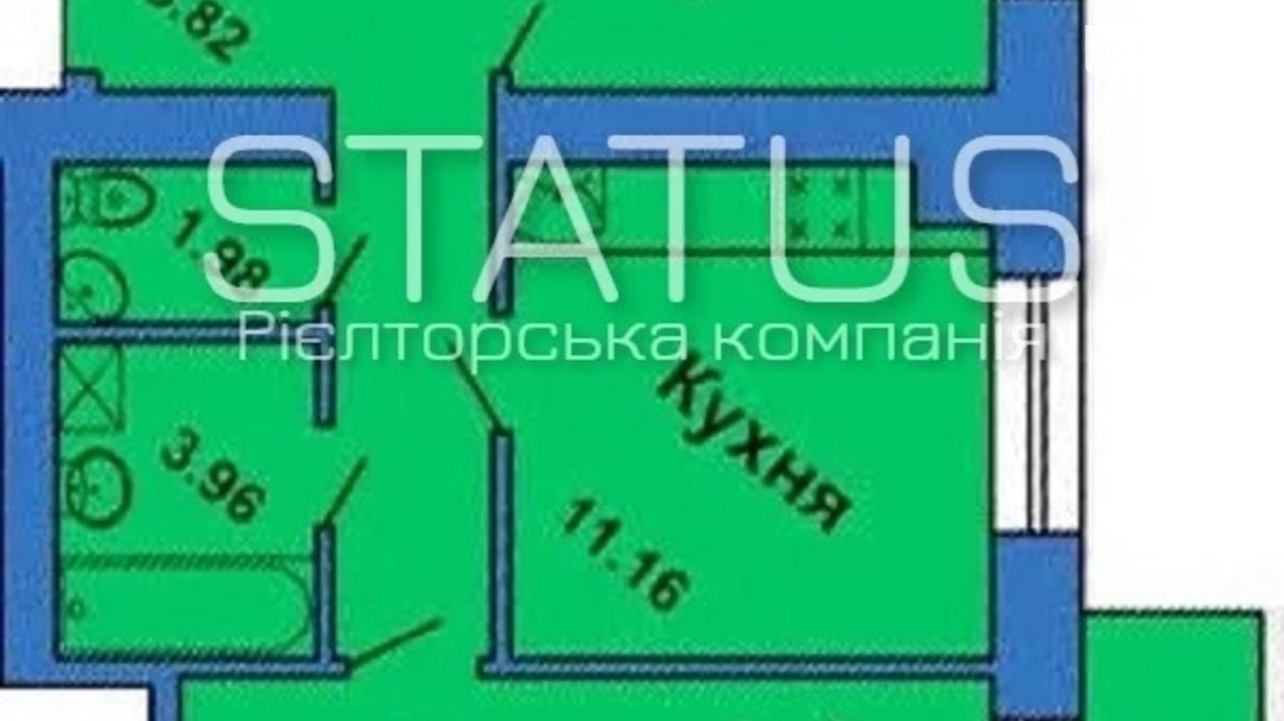 Продается 2-комнатная квартира 58 кв. м в Полтаве, ул. Весенняя