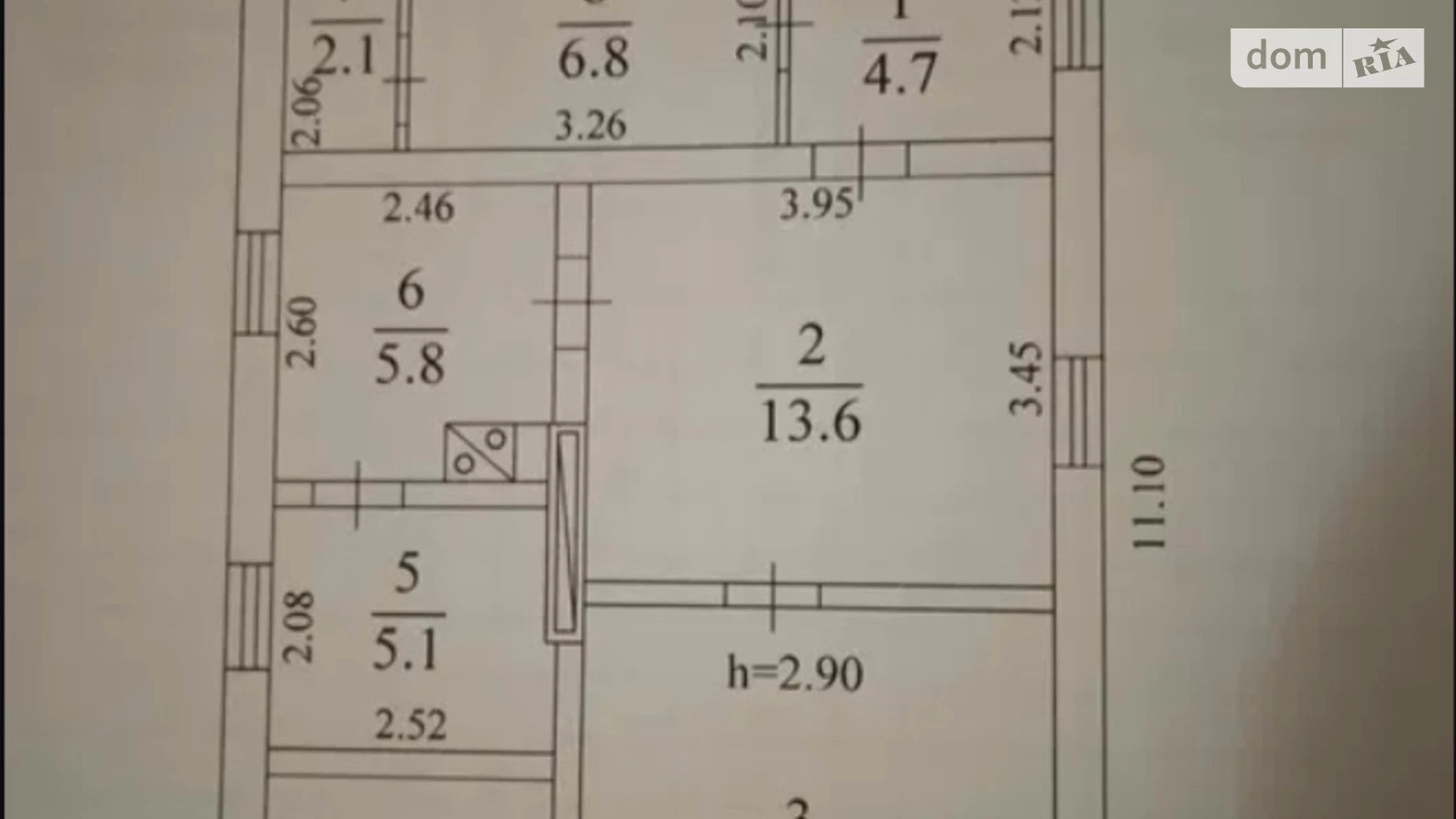 Продається одноповерховий будинок 61.8 кв. м з бесідкою, вул. Івана Франка, 59