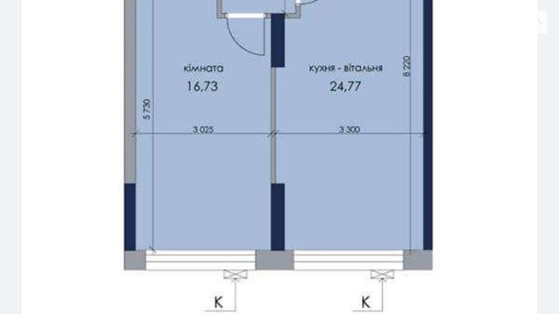 Продается 1-комнатная квартира 52 кв. м в Киеве, ул. Князя Романа Мстиславича(Генерала Жмаченко), 26 корпус 1