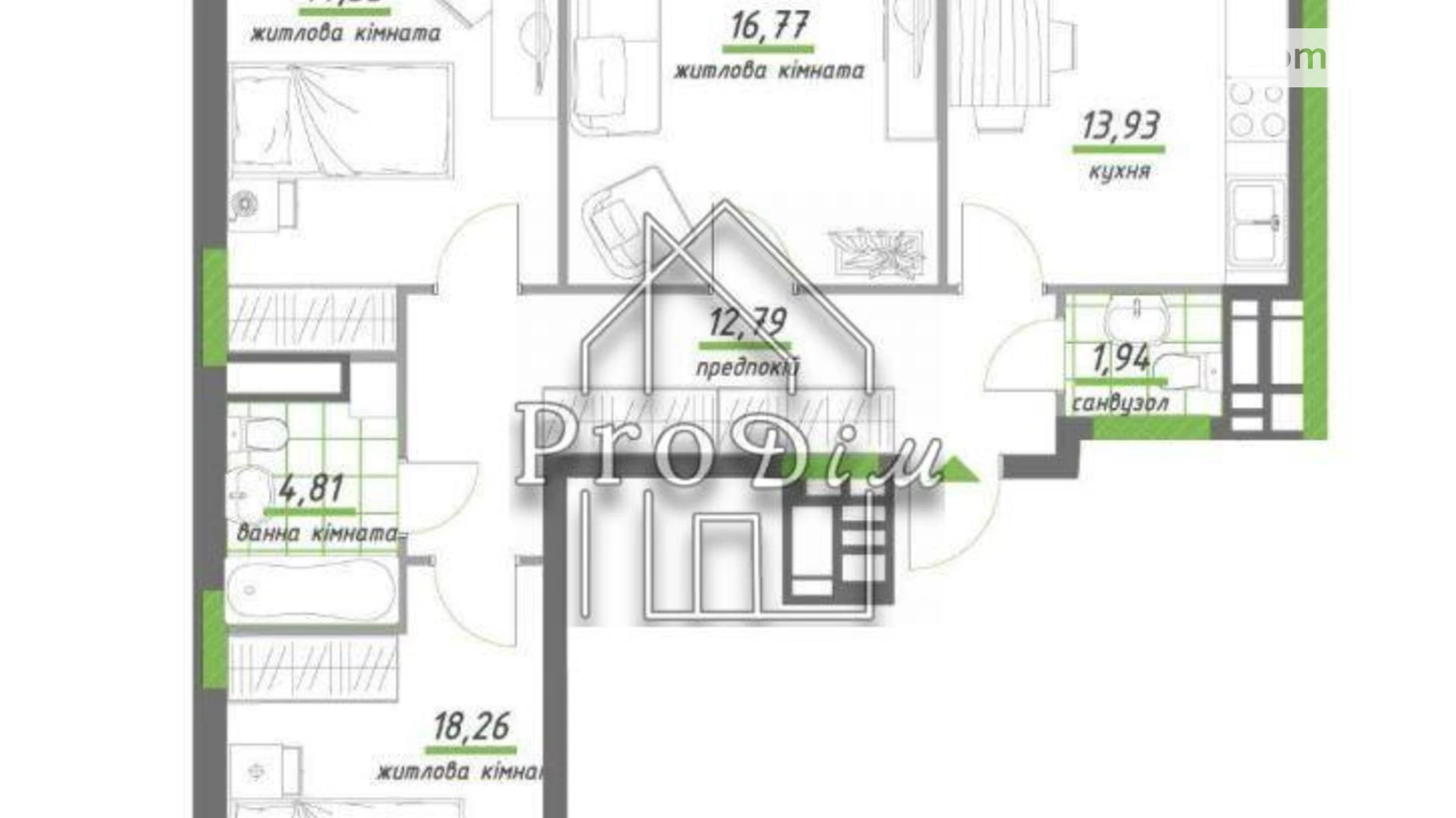 Продається 3-кімнатна квартира 83 кв. м у Києві, просп. Берестейський(Перемоги), 65Б