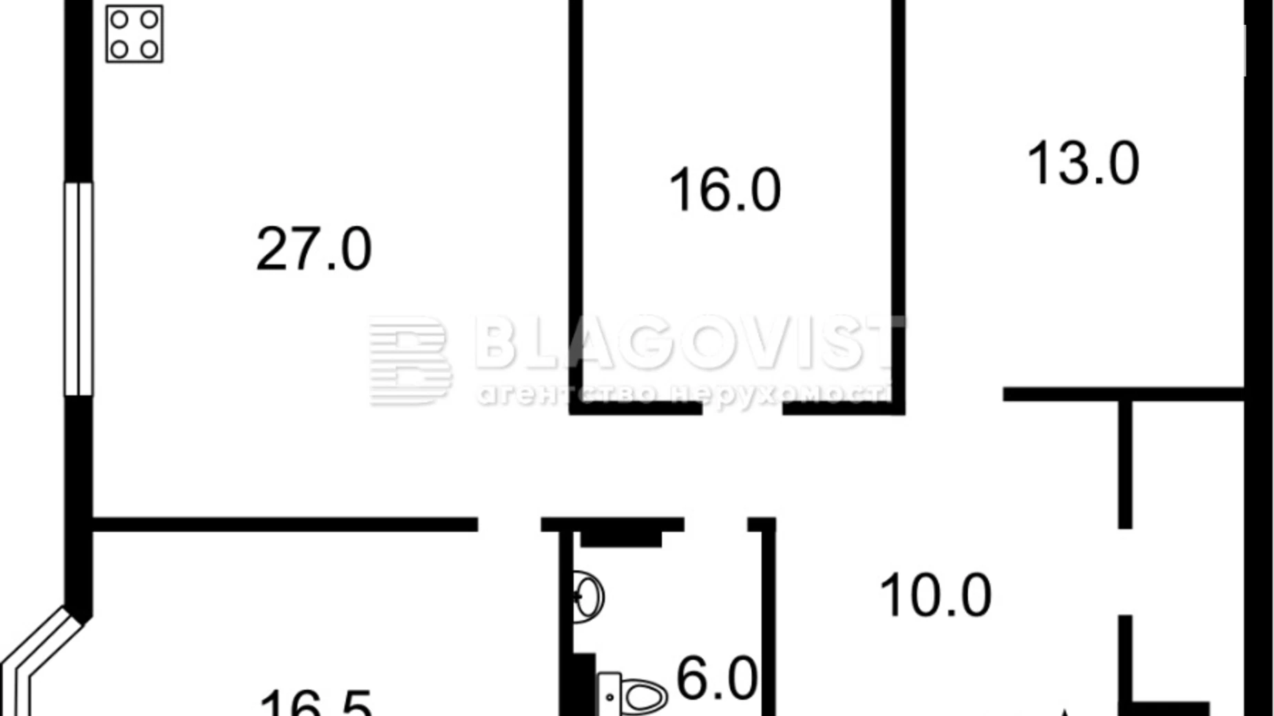 Продается 4-комнатная квартира 97 кв. м в Киеве, ул. Степана Руданского, 4-6 - фото 2