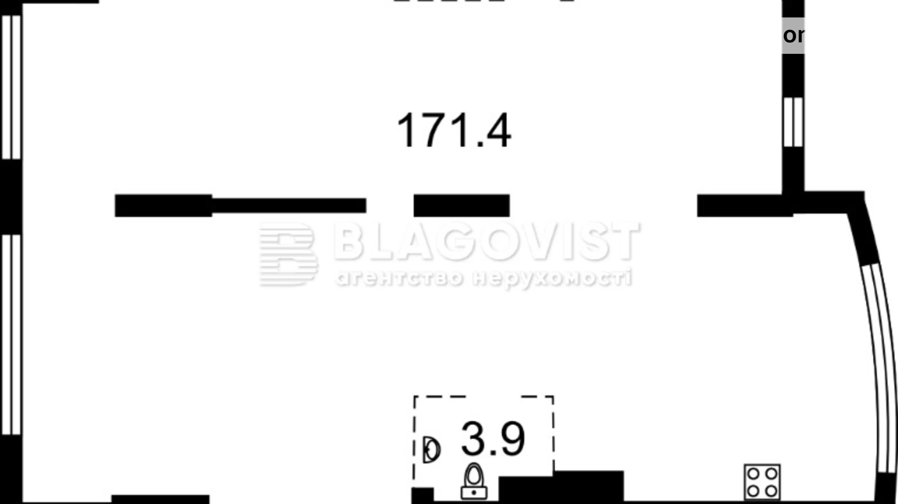 Продается 3-комнатная квартира 190 кв. м в Киеве, ул. Бусловская, 12