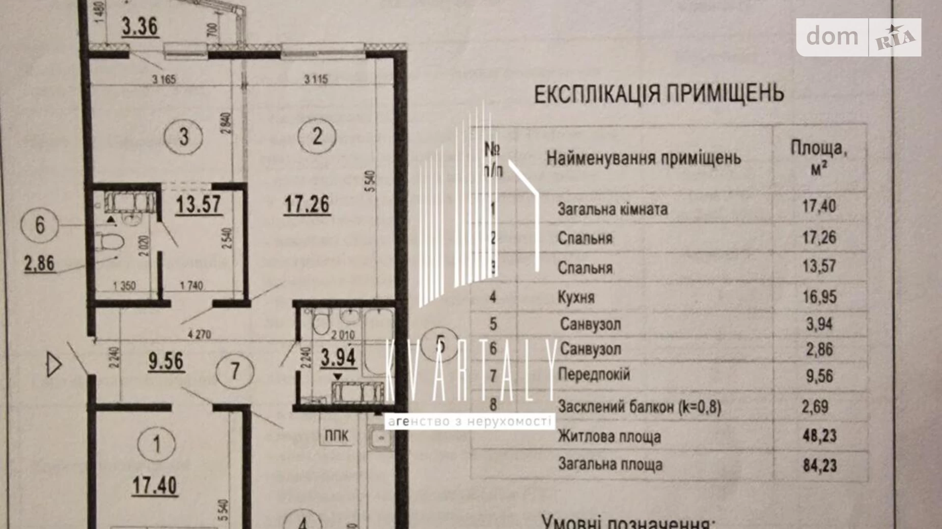 Продается 3-комнатная квартира 85 кв. м в Киеве, ул. Бориса Гмыри, 20