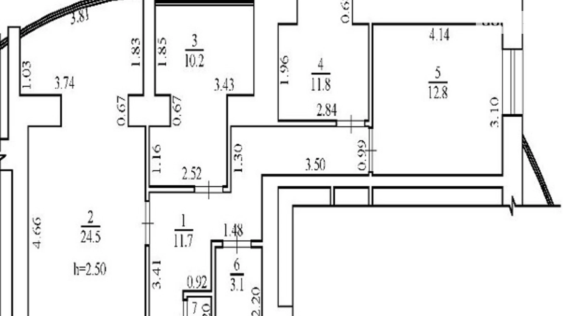 Продается 3-комнатная квартира 75.1 кв. м в Белой Церкви, просп. Независимости, 74 - фото 2