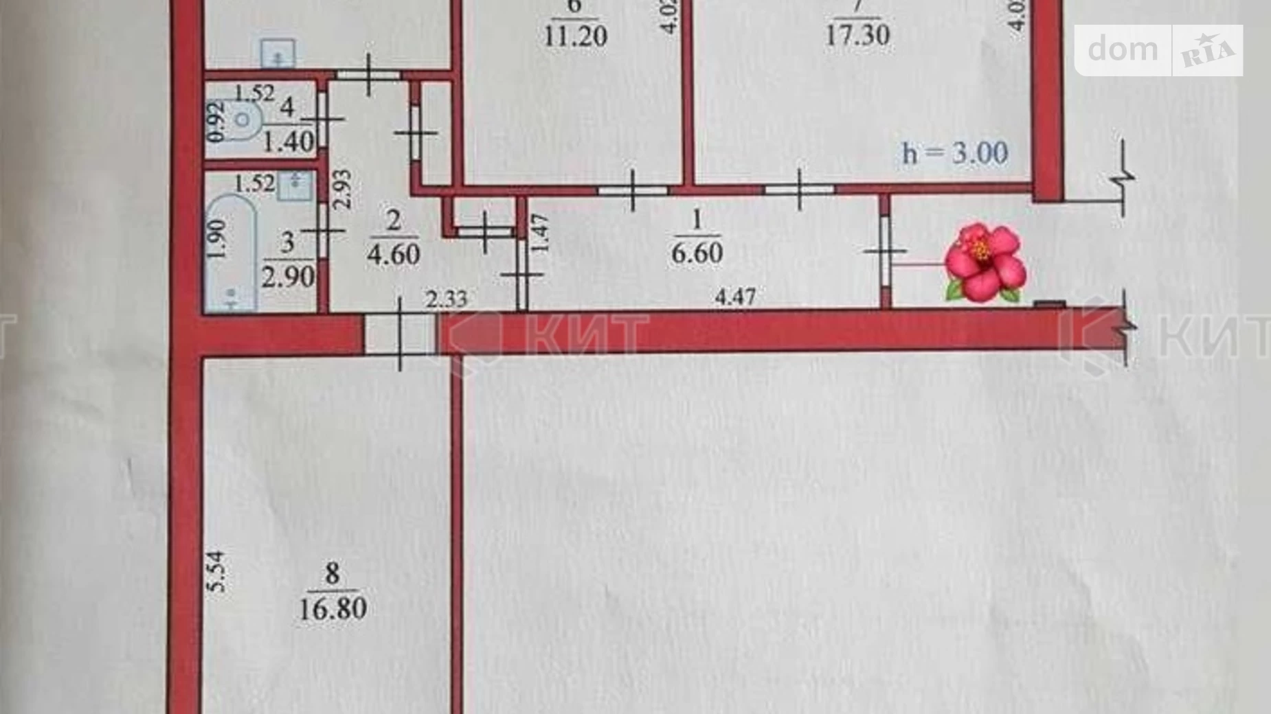 Продается 3-комнатная квартира 68.6 кв. м в Харькове, цена: 68600 $ - фото 4