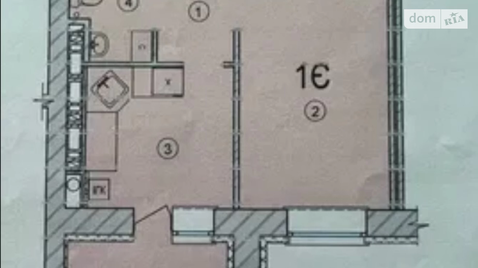 Продается 1-комнатная квартира 38 кв. м в Вишневом, ул. Машиностроителей