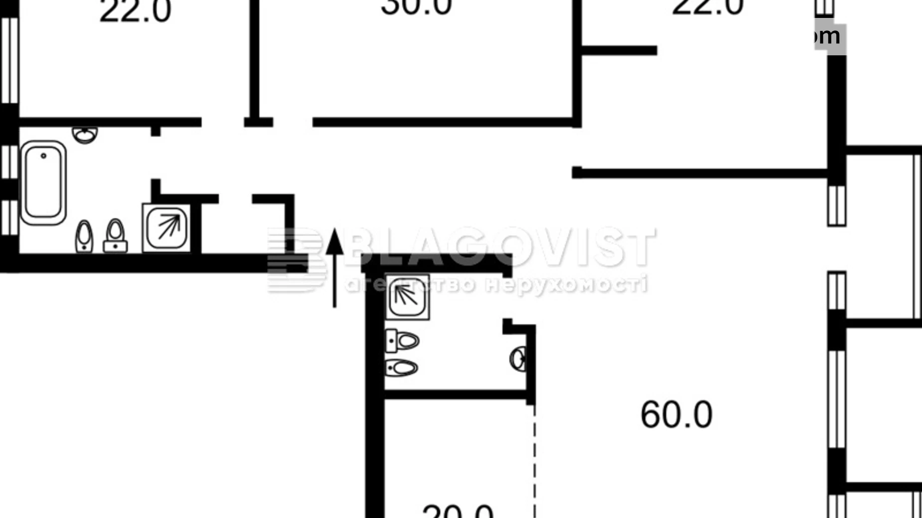 Продается 3-комнатная квартира 212 кв. м в Киеве, ул. Олеся Гончара, 35