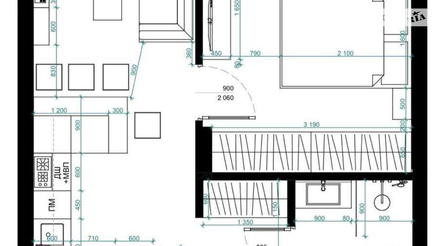 Продається 1-кімнатна квартира 42 кв. м у Львові, просп. Шевченка, 60 - фото 2