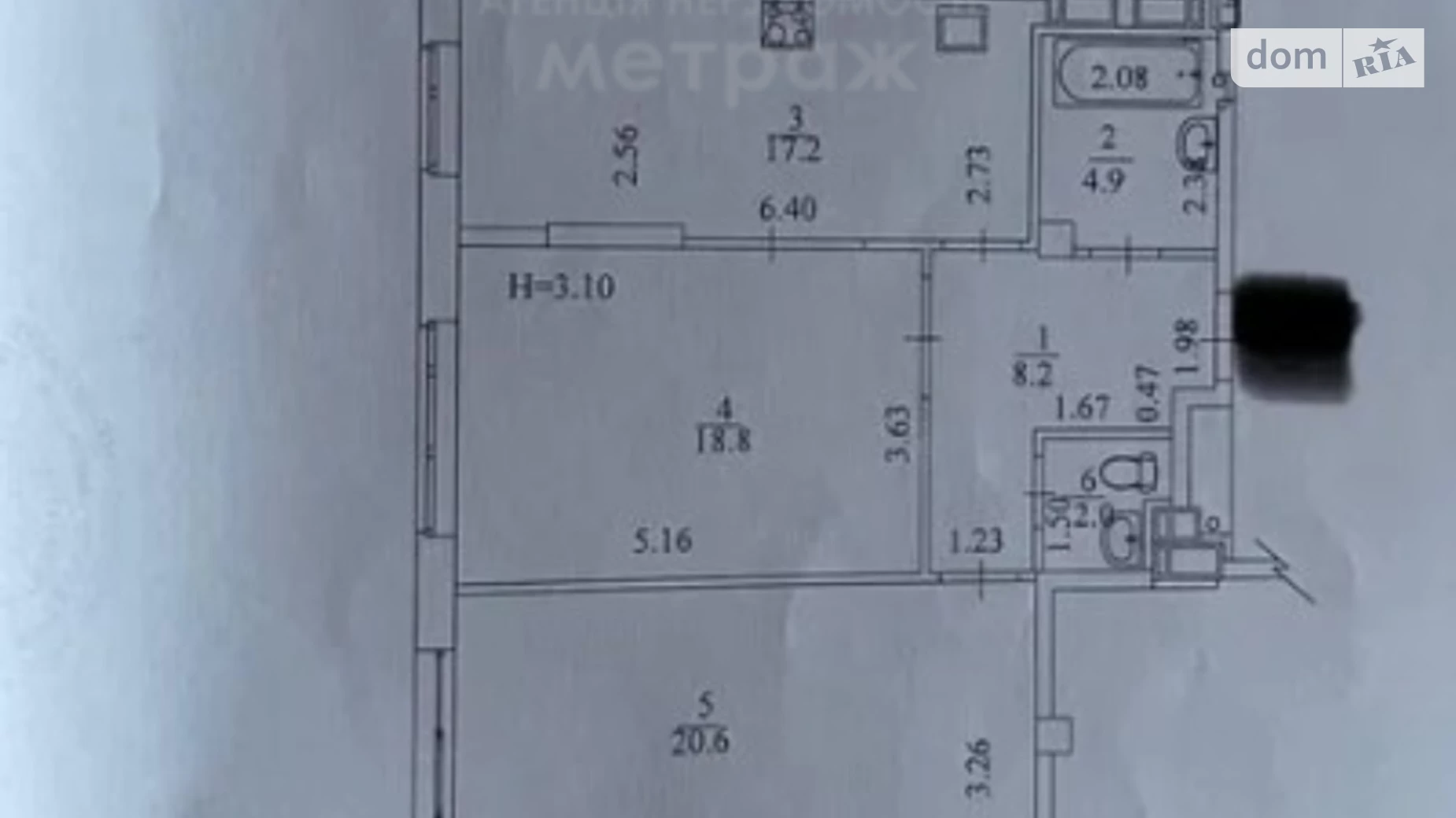 Продается 2-комнатная квартира 72 кв. м в Харькове, ул. Молочная, 52