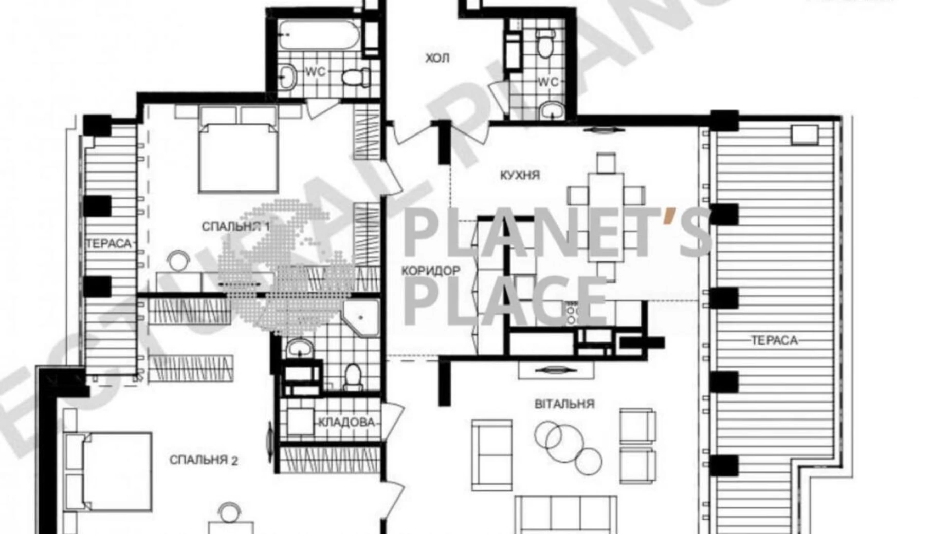 Продается 3-комнатная квартира 156 кв. м в Киеве, просп. Берестейский(Победы), 42А