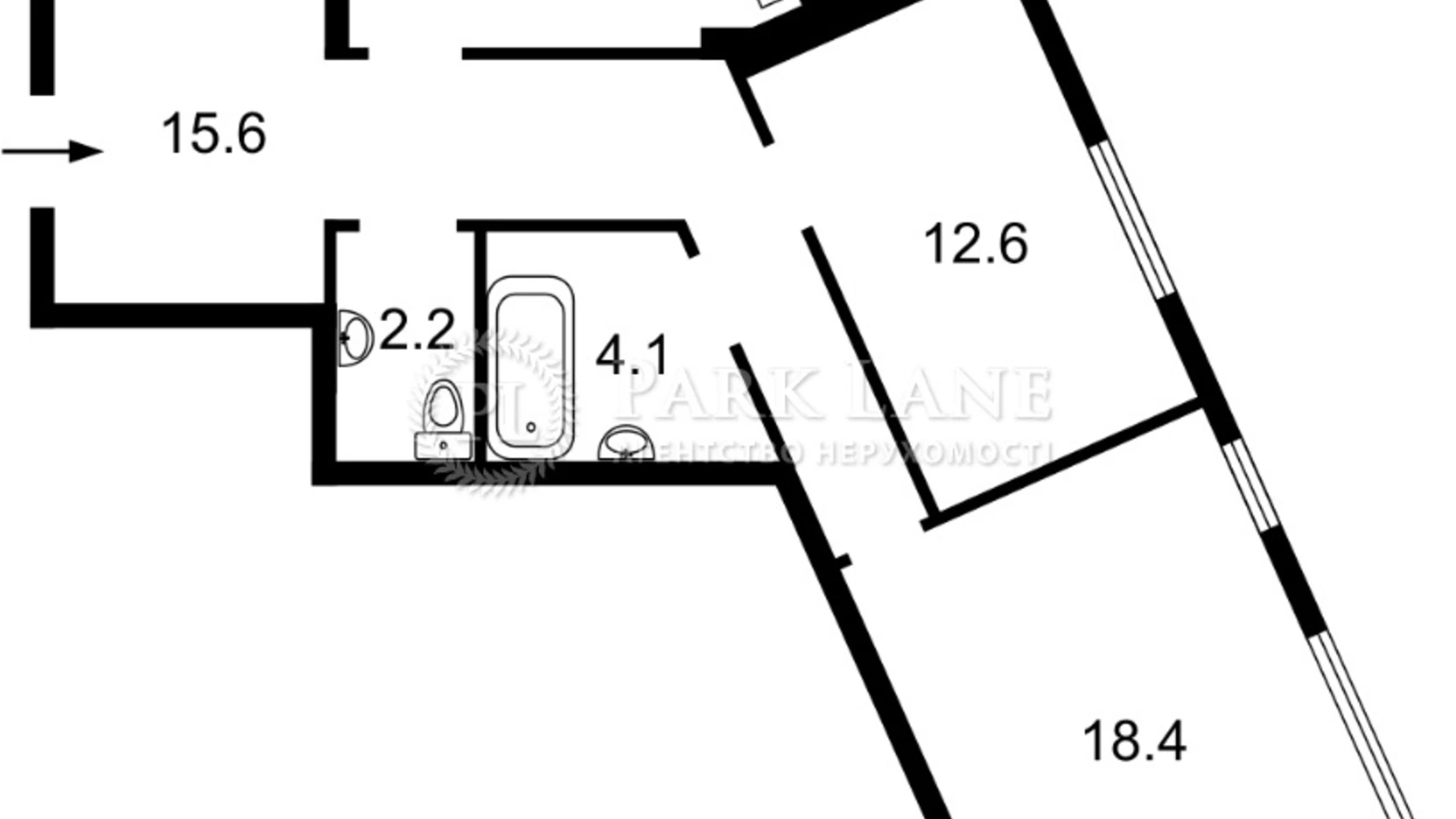 Продается 2-комнатная квартира 66 кв. м в Киеве, ул. Радосинская(Ленина), 2