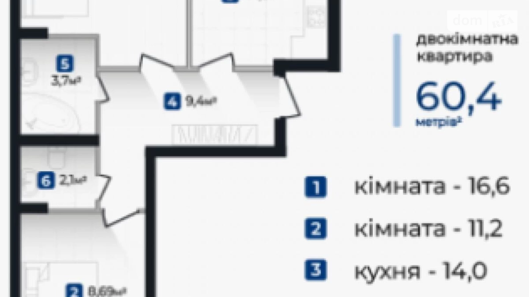 Продається 2-кімнатна квартира 60 кв. м у Івано-Франківську, вул. Надрічна - фото 5