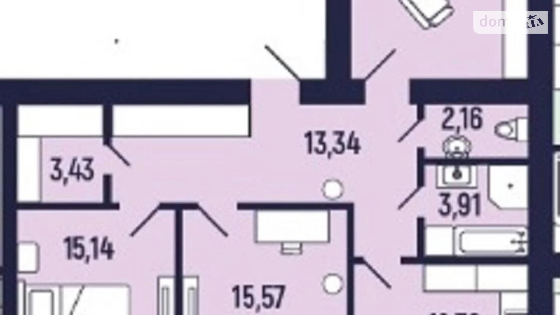 Продается 3-комнатная квартира 87 кв. м в Ивано-Франковске, ул. Береговая, 1