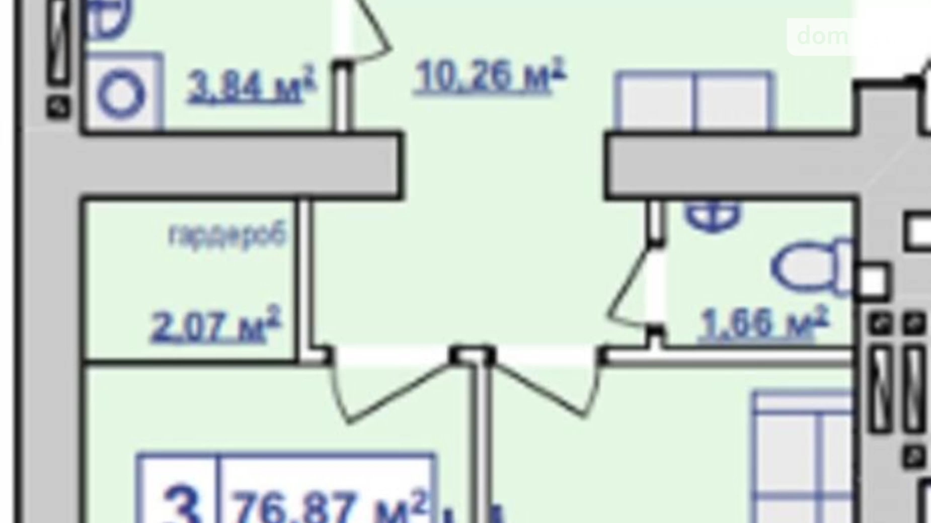 Продается 3-комнатная квартира 76.8 кв. м в Ивано-Франковске, ул. Горбачевского, 40