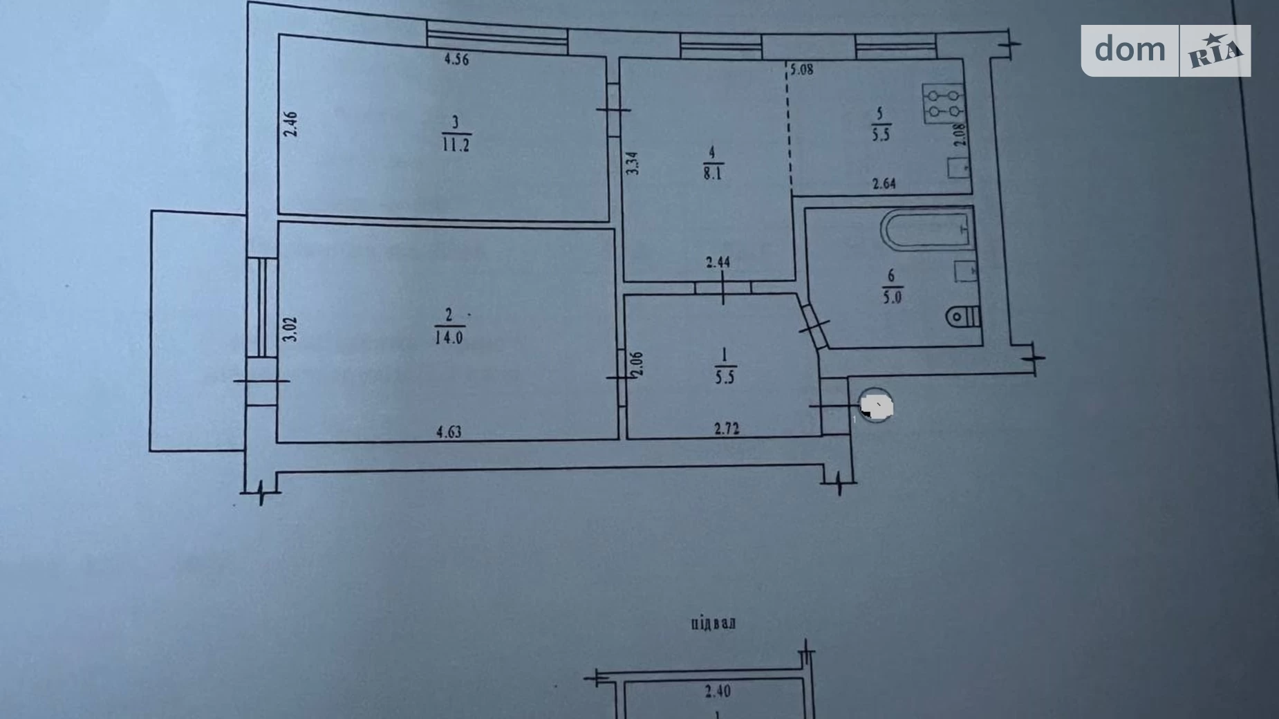 Продається 2-кімнатна квартира 53 кв. м у Полтаві, вул. Баленка - фото 8