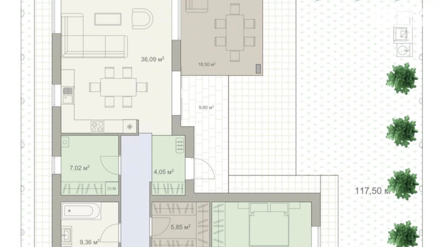 Продается одноэтажный дом 112 кв. м с мебелью, цена: 114620 $ - фото 3