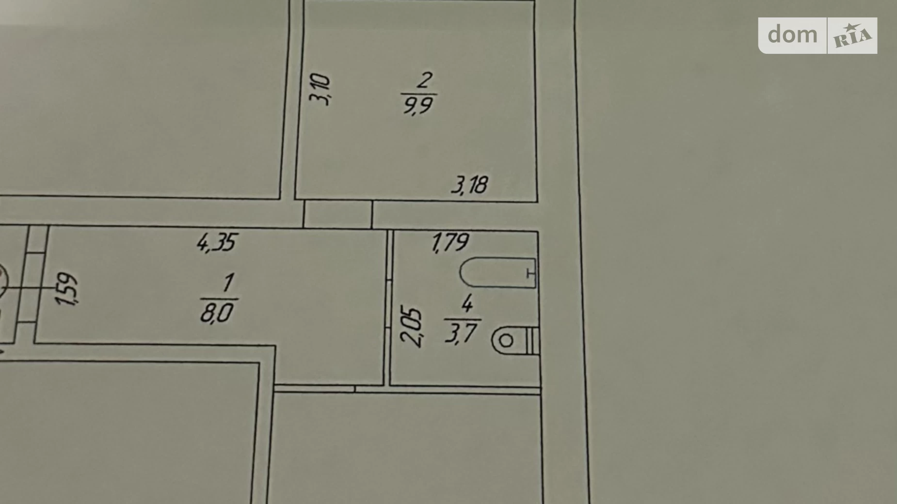 Продається 1-кімнатна квартира 51.7 кв. м у Вінниці, вул. Марії Приймаченко(Покришкіна)