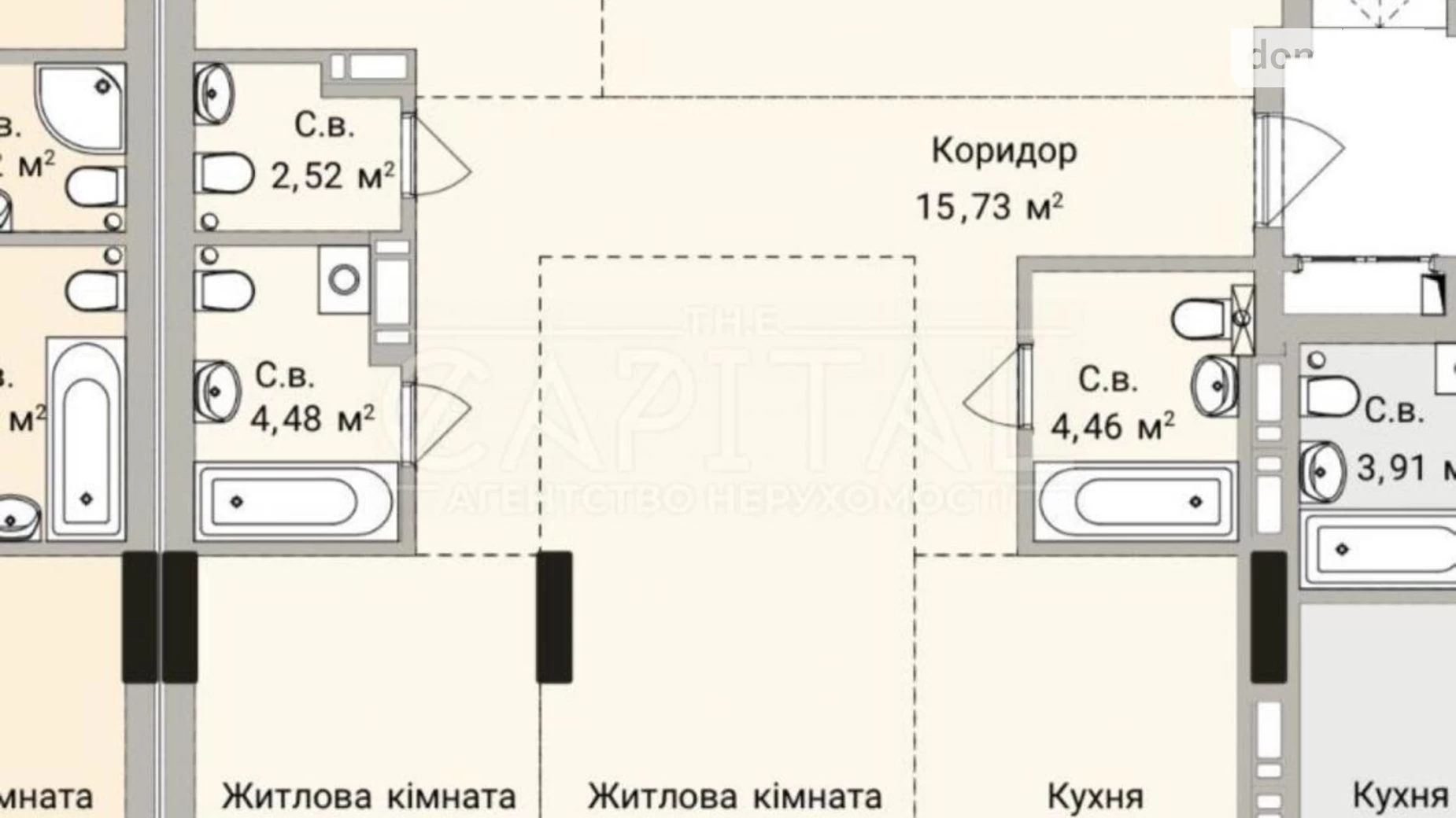 Продається 3-кімнатна квартира 124 кв. м у Києві, вул. Кирилівська, 37