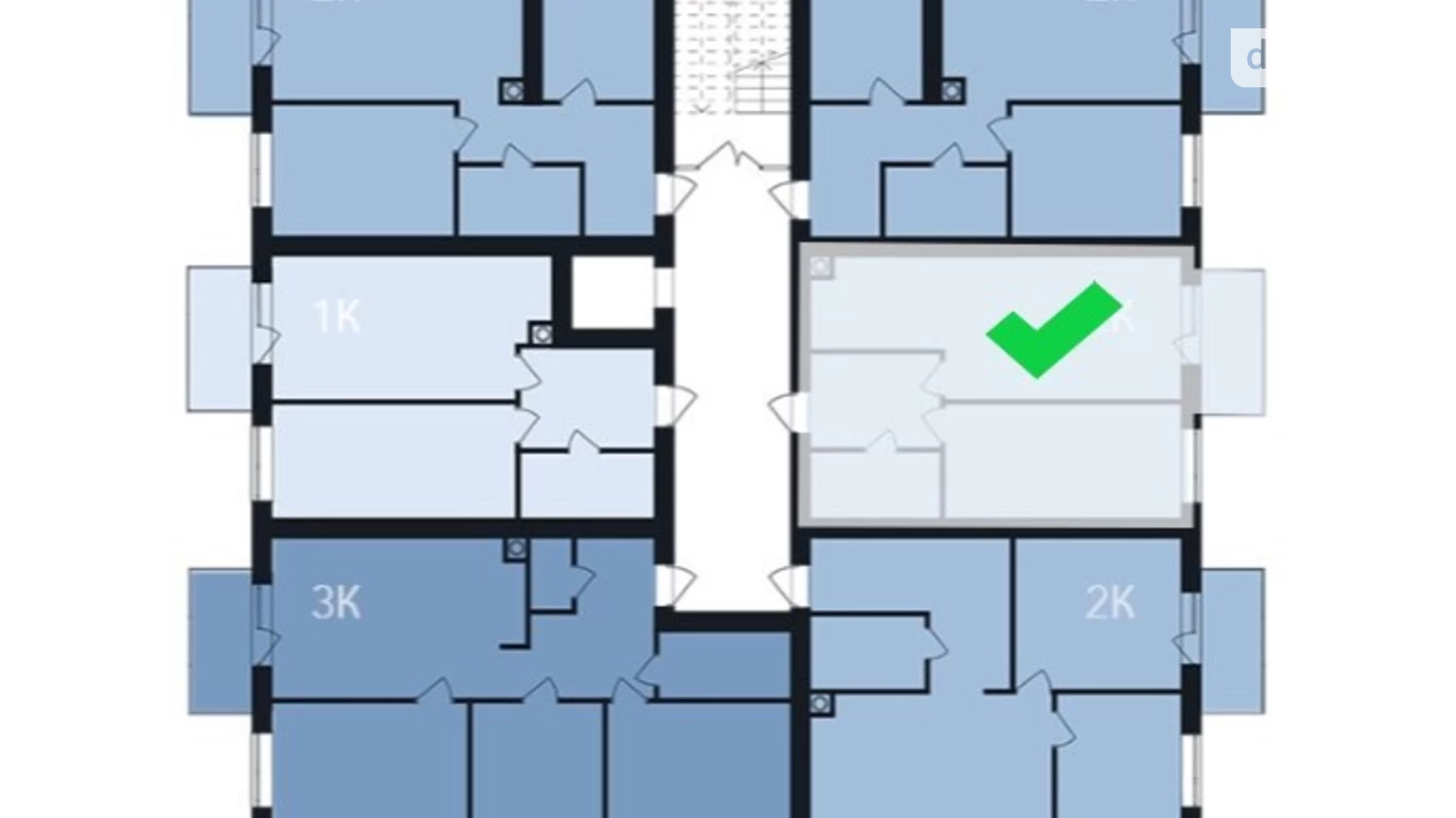 Продається 2-кімнатна квартира 57 кв. м у Івано-Франківську, вул. Коновальця Євгена