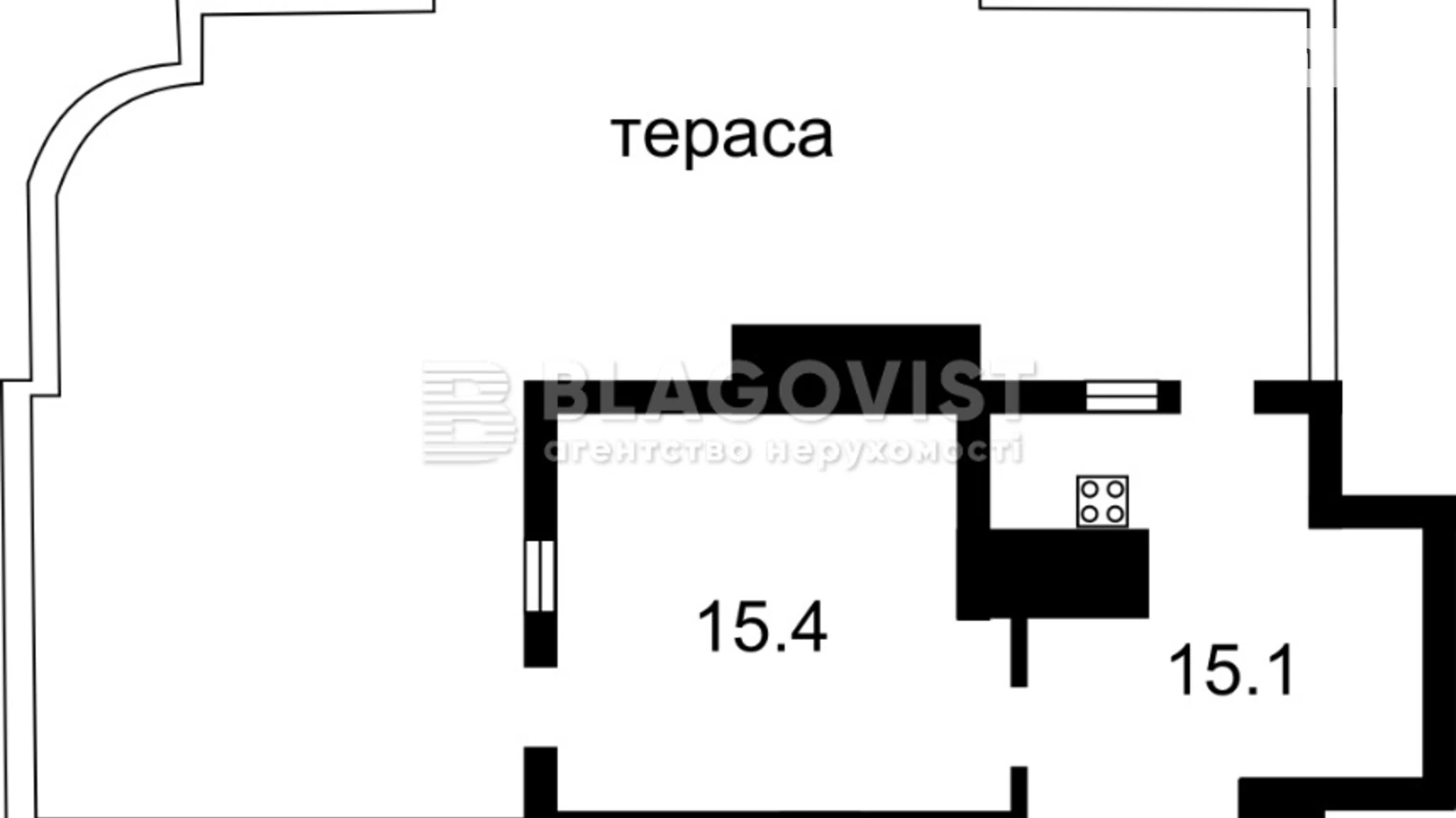 Продается 1-комнатная квартира 55.7 кв. м в Киеве, ул. Петра Калнышевского(Михаила Майорова), 7