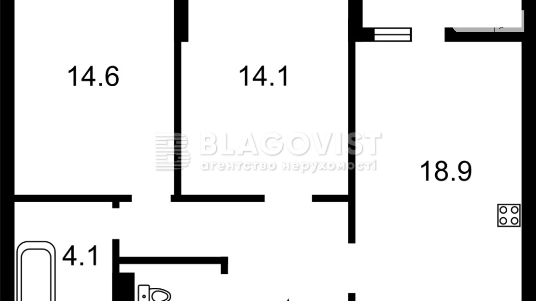 Продается 2-комнатная квартира 55 кв. м в Киеве, ул. Львовская, 15