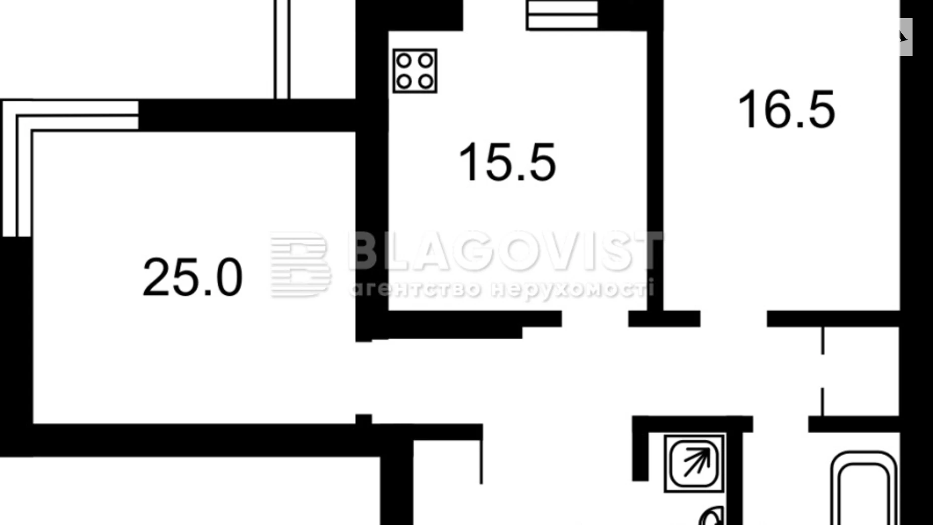 Продается 2-комнатная квартира 86.2 кв. м в Киеве, ул. Ирпенская, 69Б