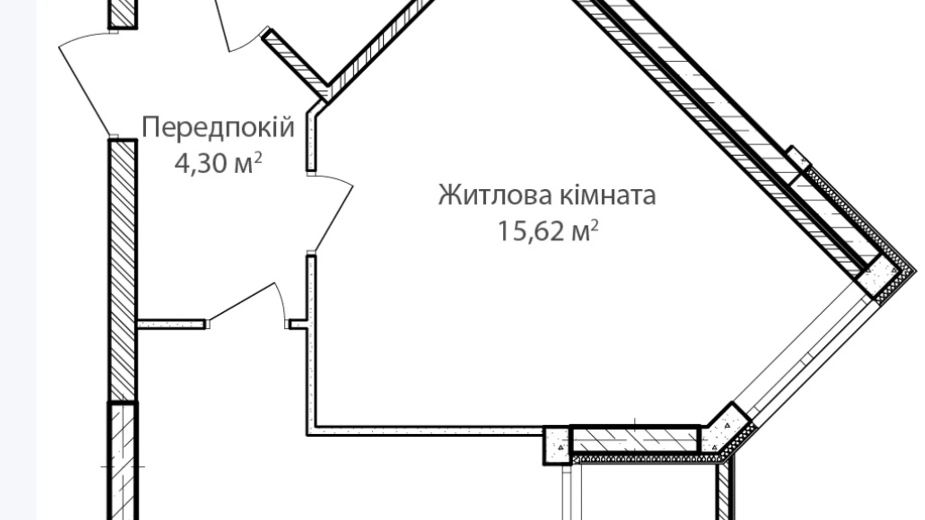 Продается 1-комнатная квартира 40 кв. м в Ирпене, ул. Достоевского