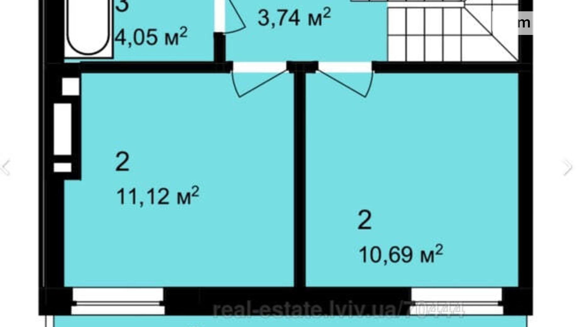 Продається 2-кімнатна квартира 70 кв. м у Львові, вул. Щирецька