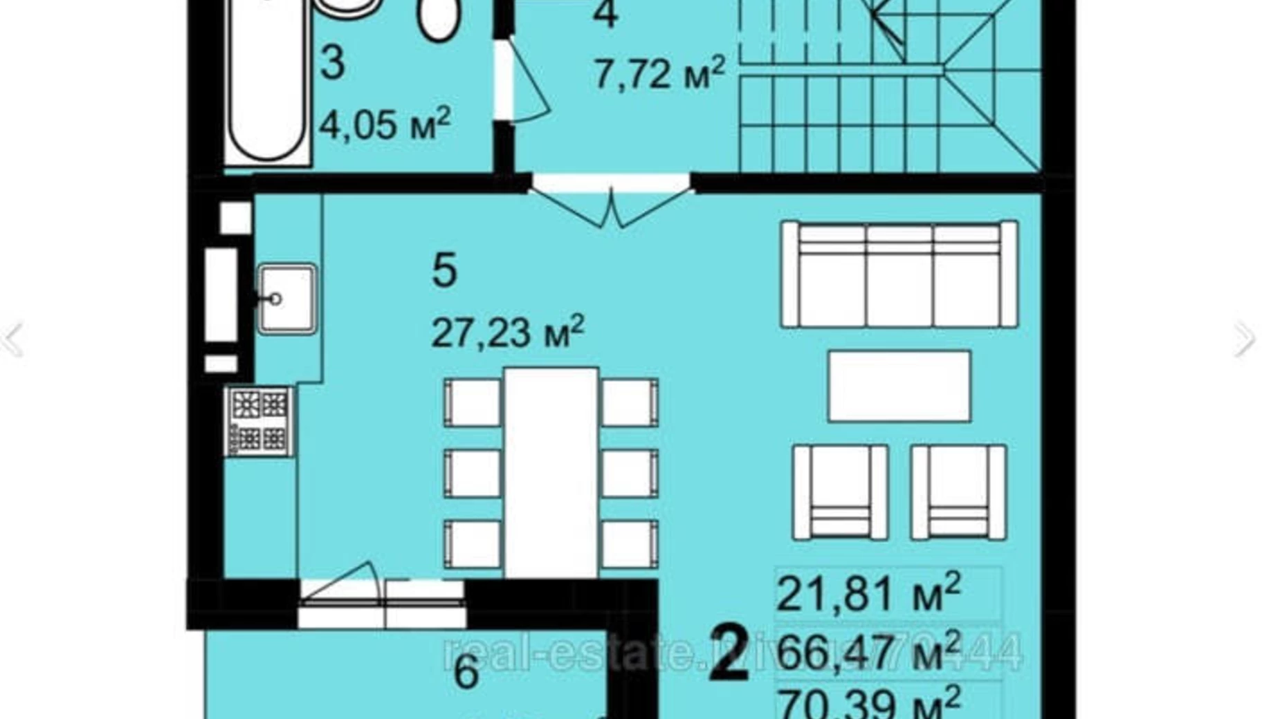 Продається 2-кімнатна квартира 70 кв. м у Львові, вул. Щирецька