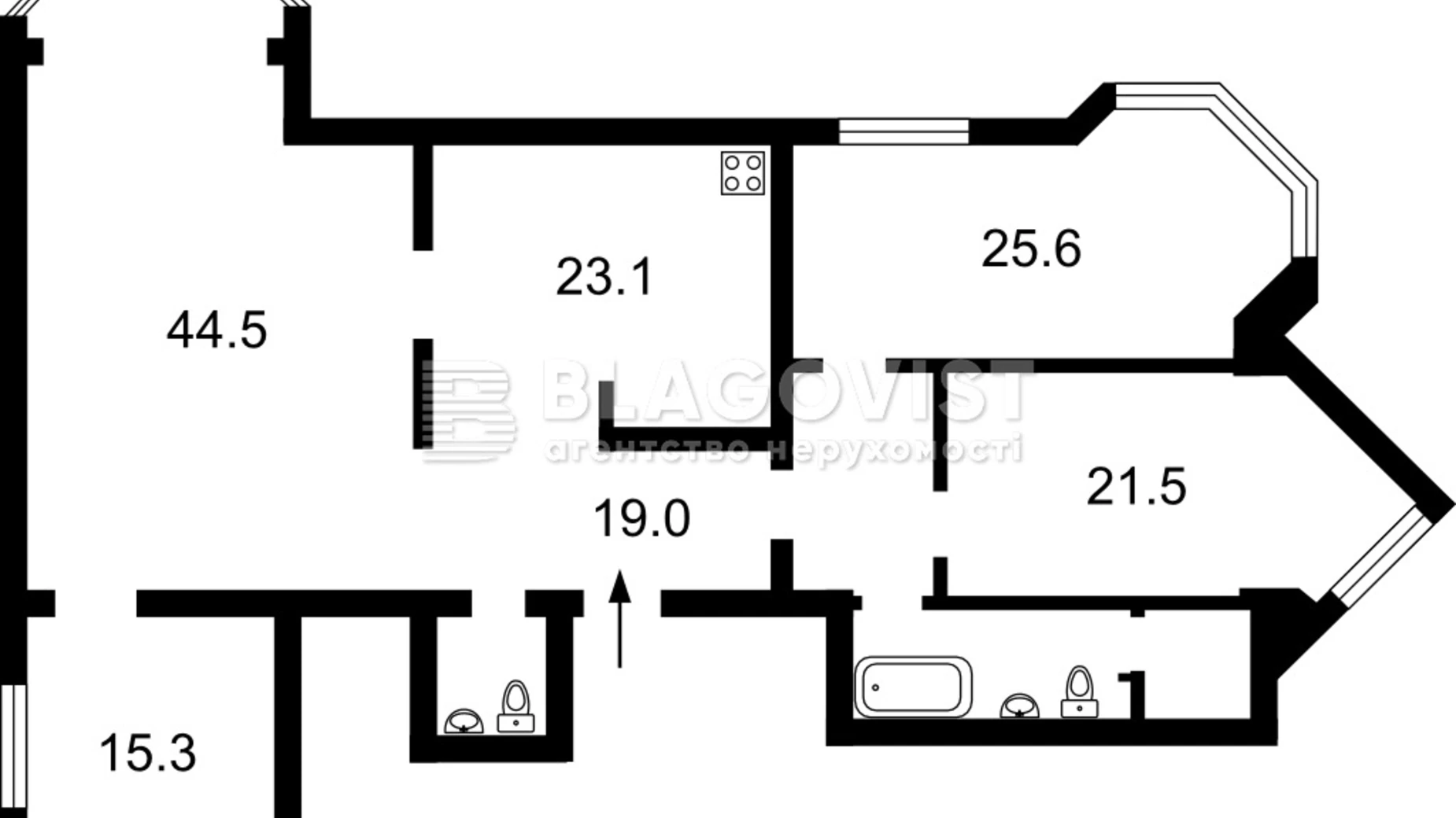 Продается 5-комнатная квартира 166 кв. м в Киеве, просп. Владимира Ивасюка, 24