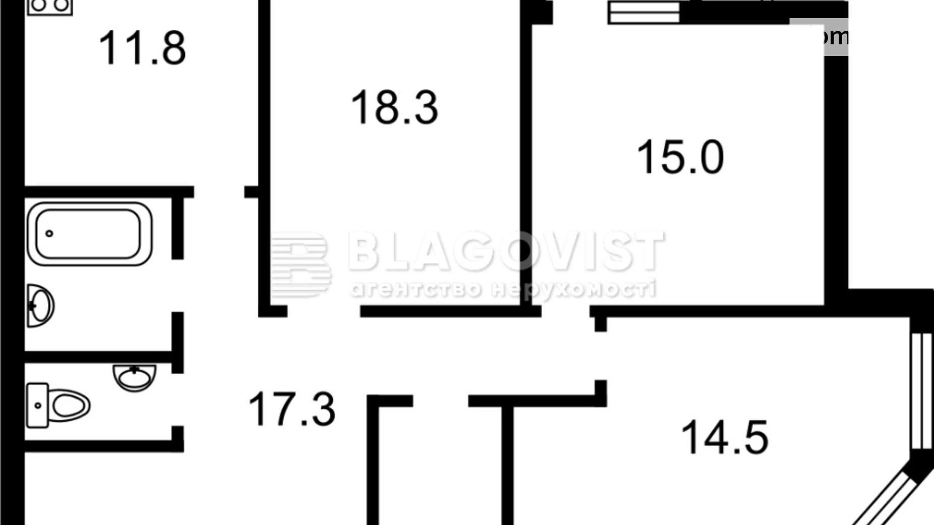 Продается 3-комнатная квартира 93 кв. м в Киеве, ул. Генерала Алмазова, 18/7