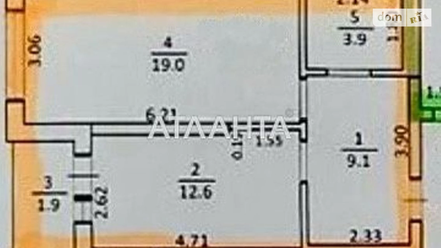 Продается 1-комнатная квартира 46.5 кв. м в Львове, ул. Щирецкая