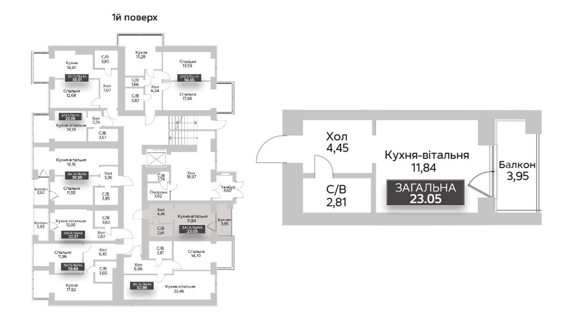 Продается 1-комнатная квартира 23 кв. м в Гостомеле, ул. Соборная