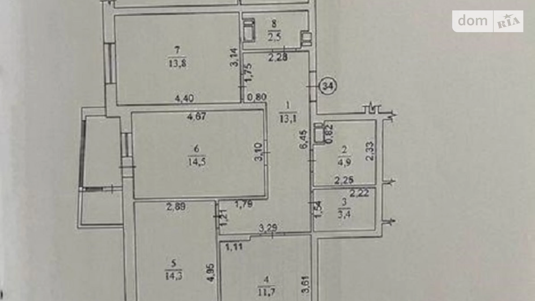 Продається 3-кімнатна квартира 81.7 кв. м у Києві, вул. Івана Виговського(Маршала Гречка), 10М