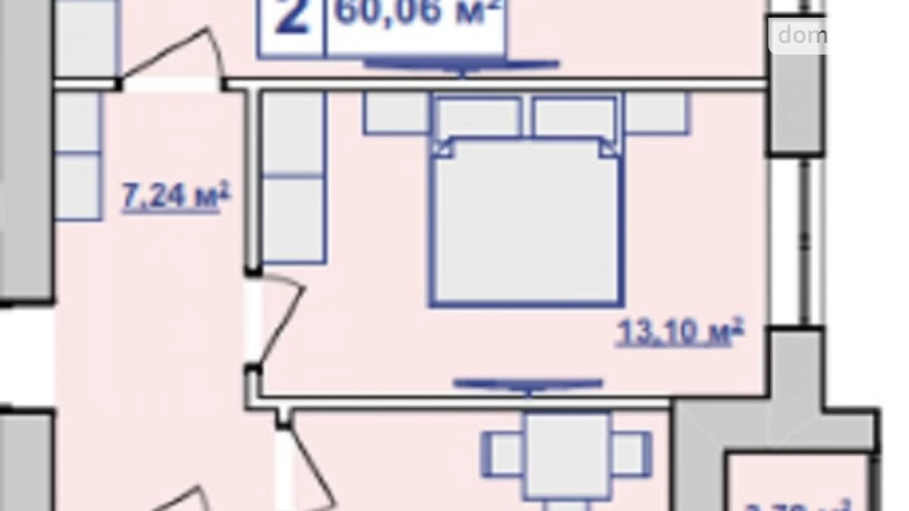 Продается 2-комнатная квартира 60 кв. м в Ивано-Франковске, ул. Пасечная, 52