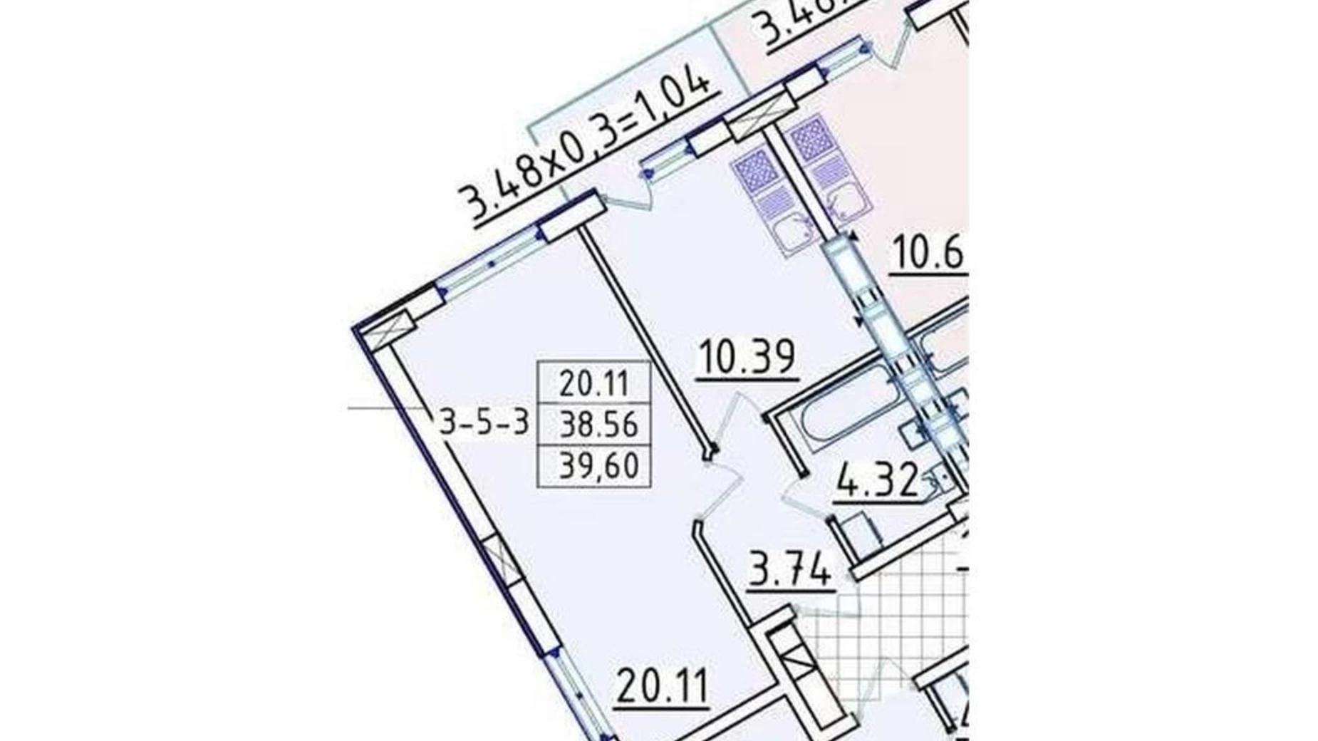 Продается 1-комнатная квартира 39.7 кв. м в Одессе, ул. Люстдорфская дорога, 100