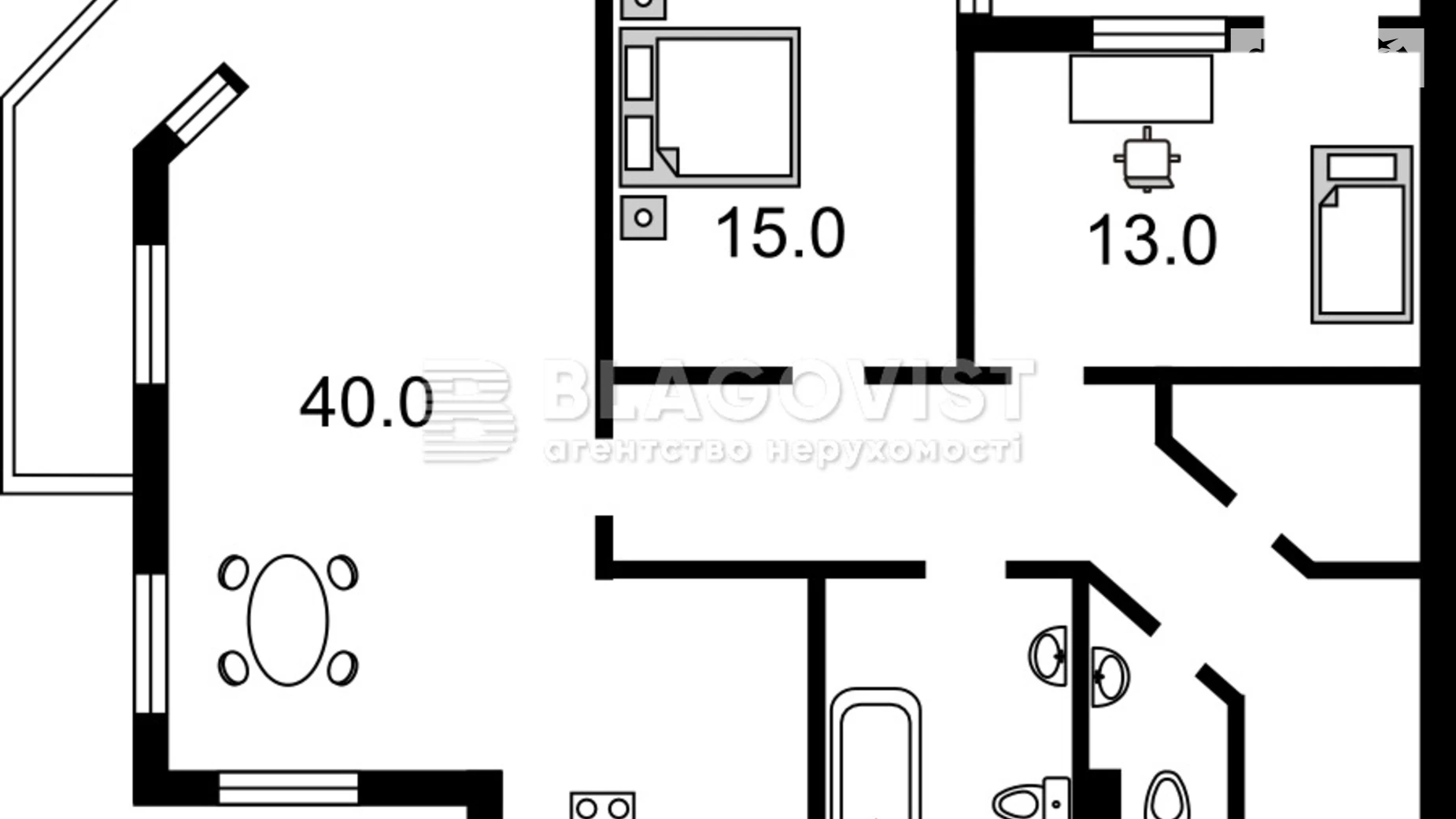 Продается 3-комнатная квартира 104 кв. м в Киеве, ул. Спасская, 35