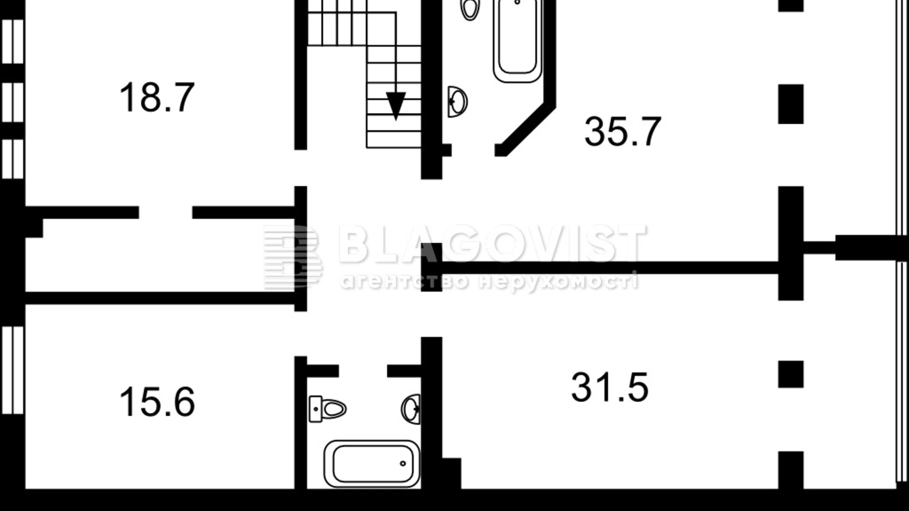 Продается 6-комнатная квартира 245 кв. м в Киеве, ул. Богдана Хмельницкого, 80