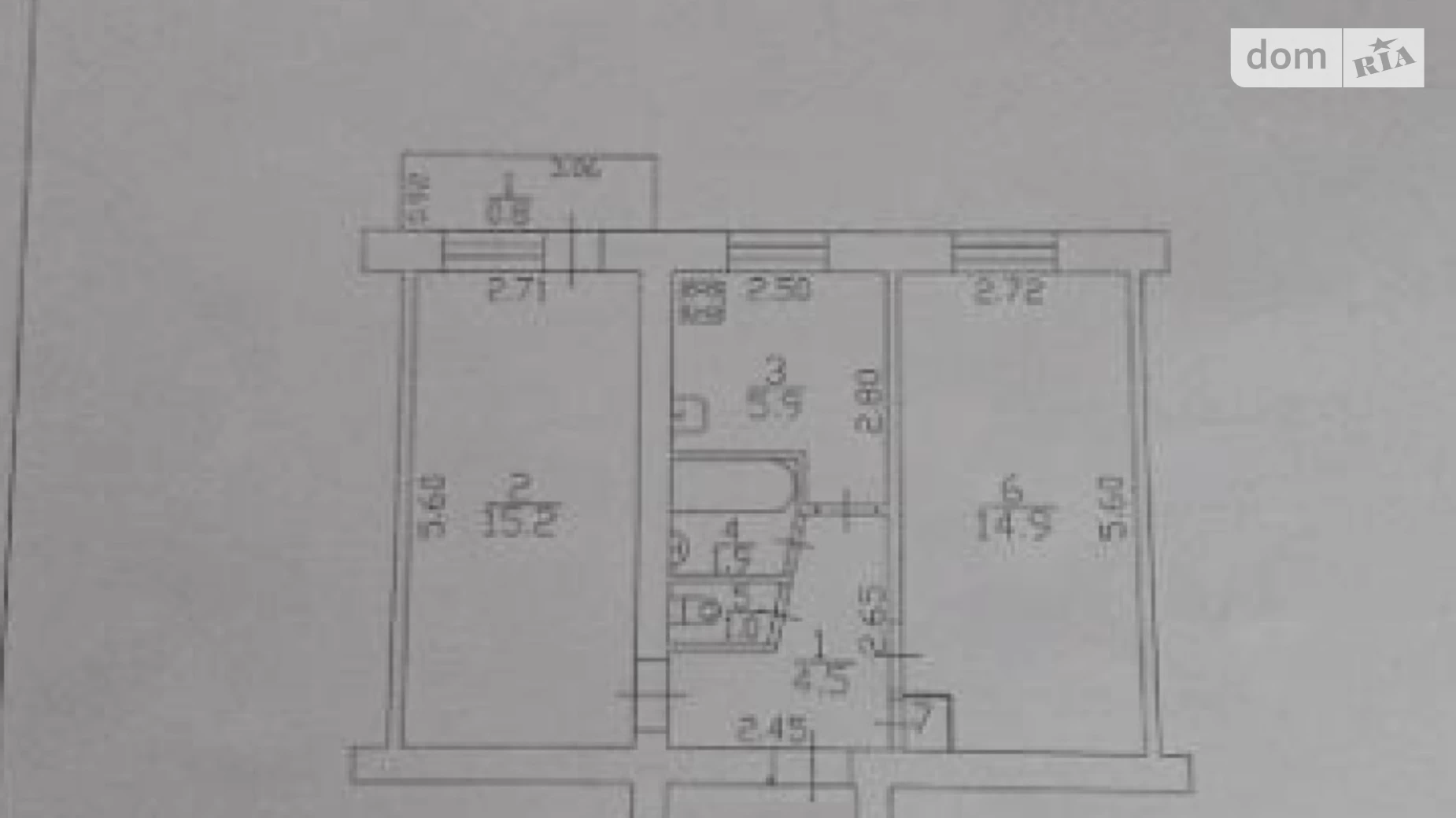 Продается 2-комнатная квартира 45 кв. м в Чернигове, ул. Пирогова, 22