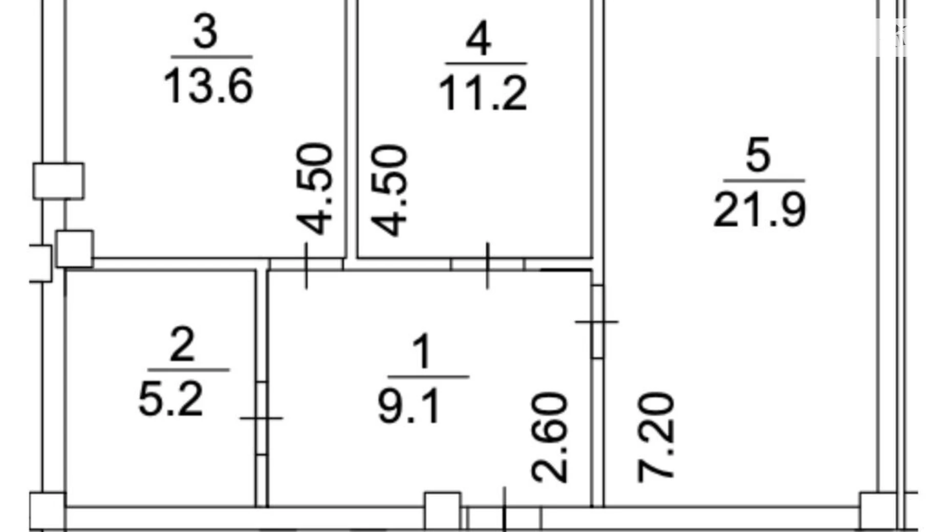 Продается 2-комнатная квартира 61 кв. м в Киеве, ул. Луговая - фото 2