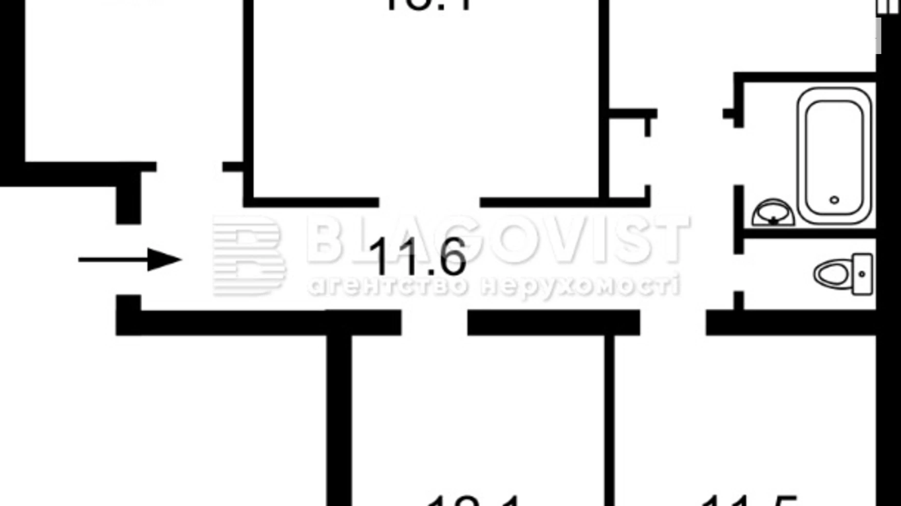 Продается 4-комнатная квартира 80.4 кв. м в Киеве, ул. Львовская, 1/9