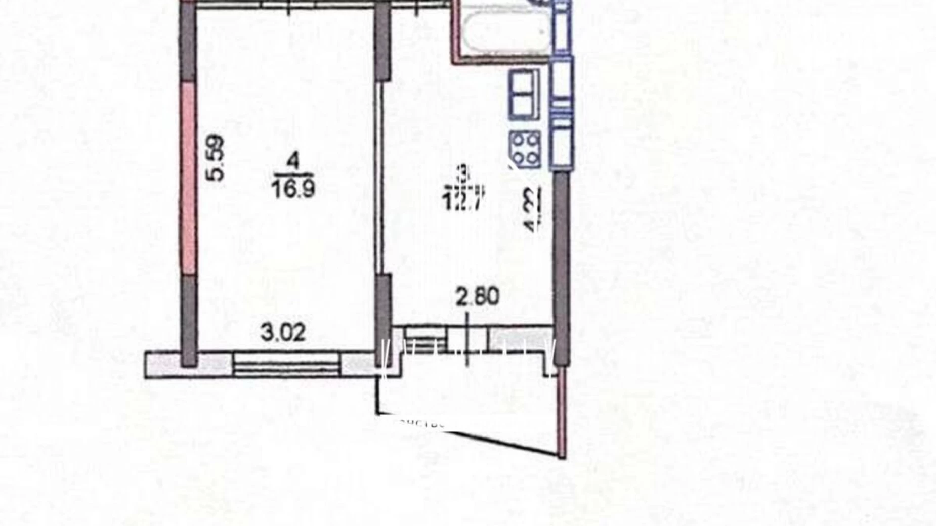 Продається 1-кімнатна квартира 41 кв. м у Києві, вул. Кадетський Гай, 10 - фото 3