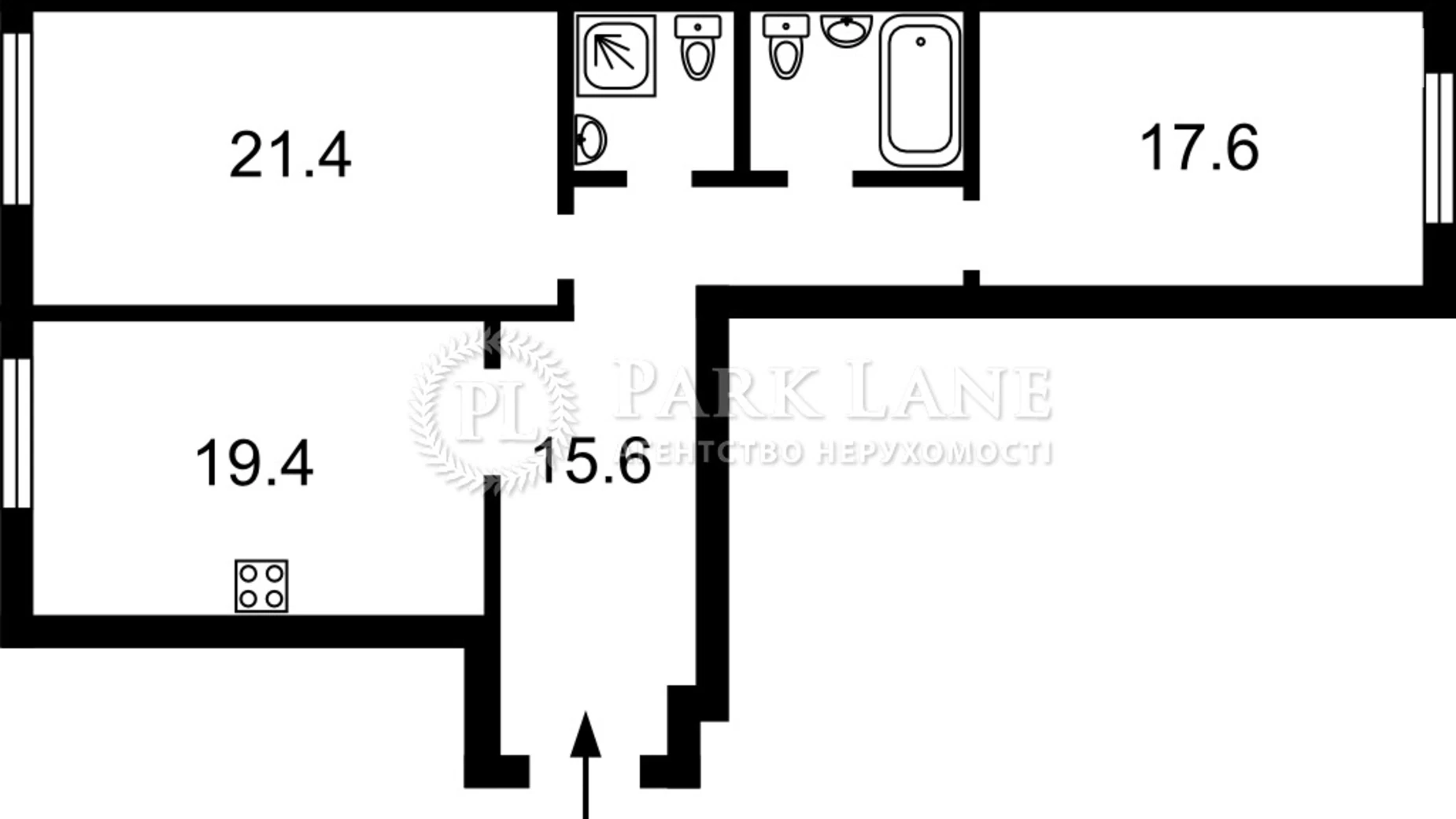 Продается 3-комнатная квартира 82.3 кв. м в Киеве, ул. Глубочицкая, 73-77