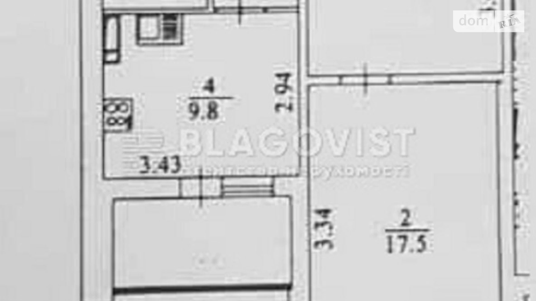 Продається 1-кімнатна квартира 48 кв. м у Києві, просп. Науки, 60