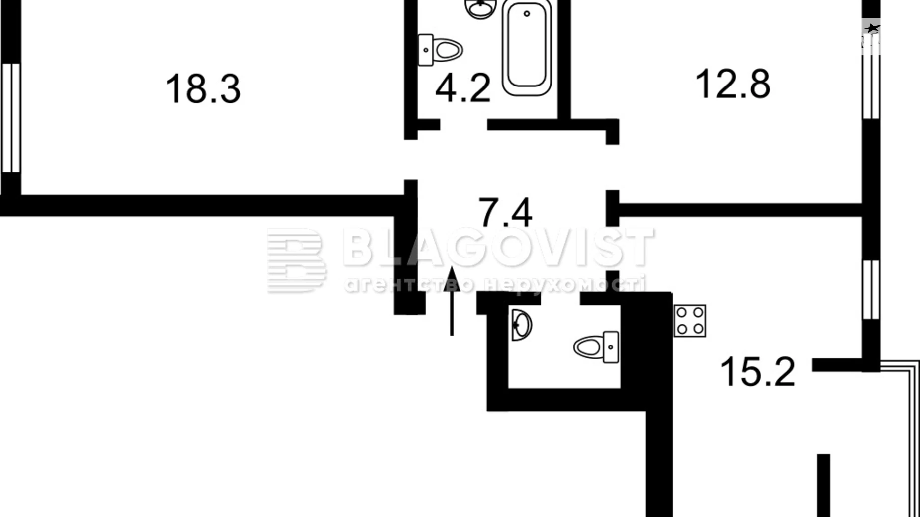 Продается 2-комнатная квартира 59.9 кв. м в Киеве, ул. Радосинская(Ленина), 2А - фото 3