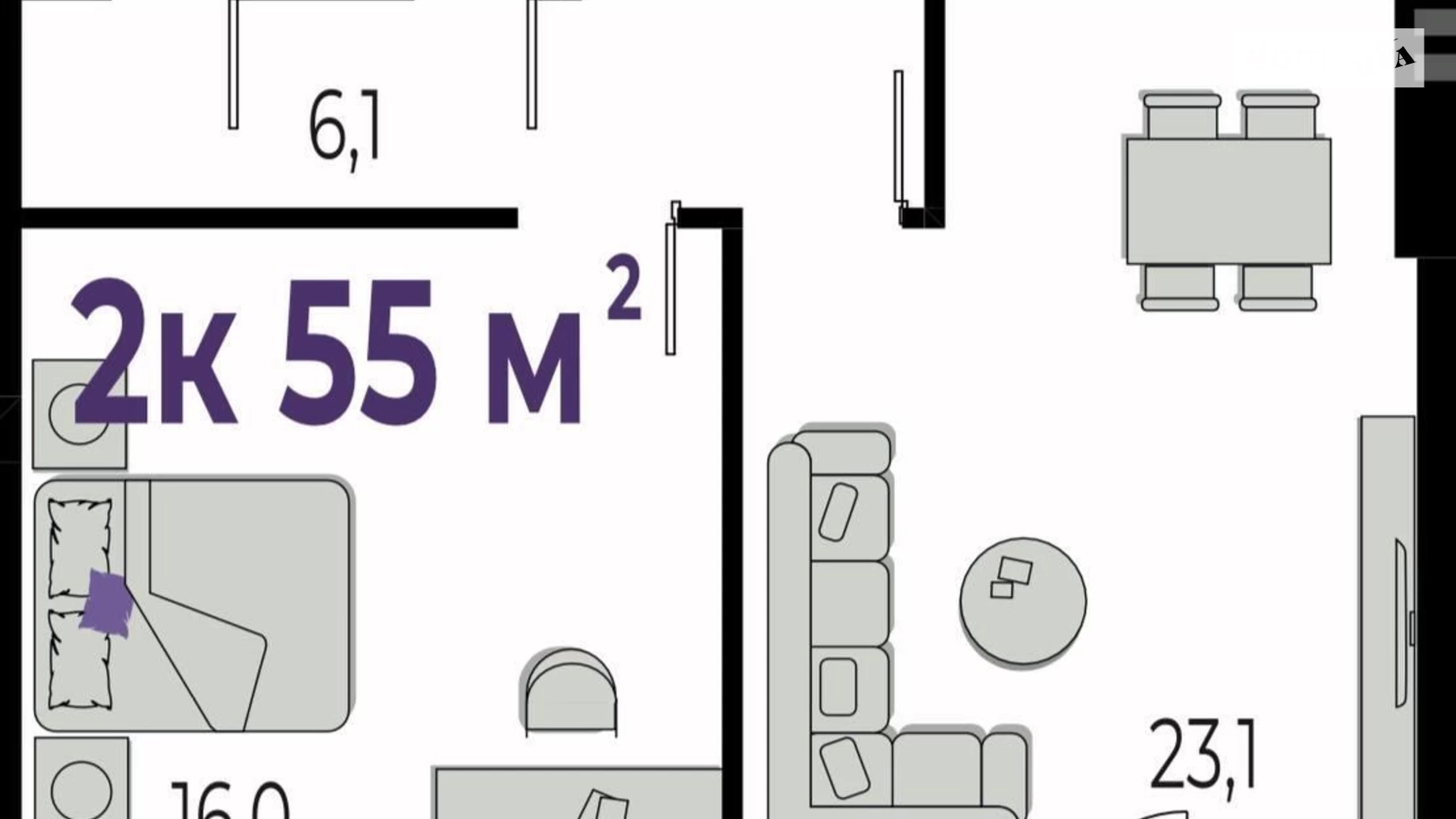 Продається 2-кімнатна квартира 55 кв. м у Івано-Франківську, вул. Тараса Шевченка