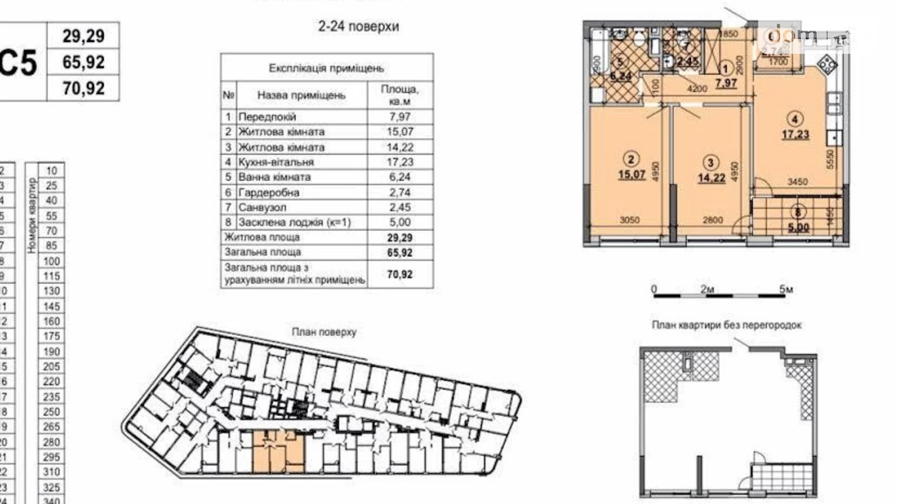 Продається 2-кімнатна квартира 71 кв. м у Києві, наб. Дніпровська, 1