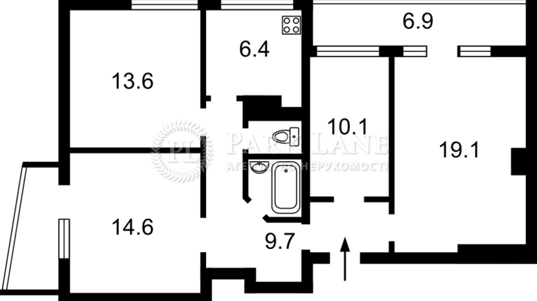 Продается 4-комнатная квартира 90 кв. м в Киеве, ул. Карела Чапека(Юлиуса Фучика), 15