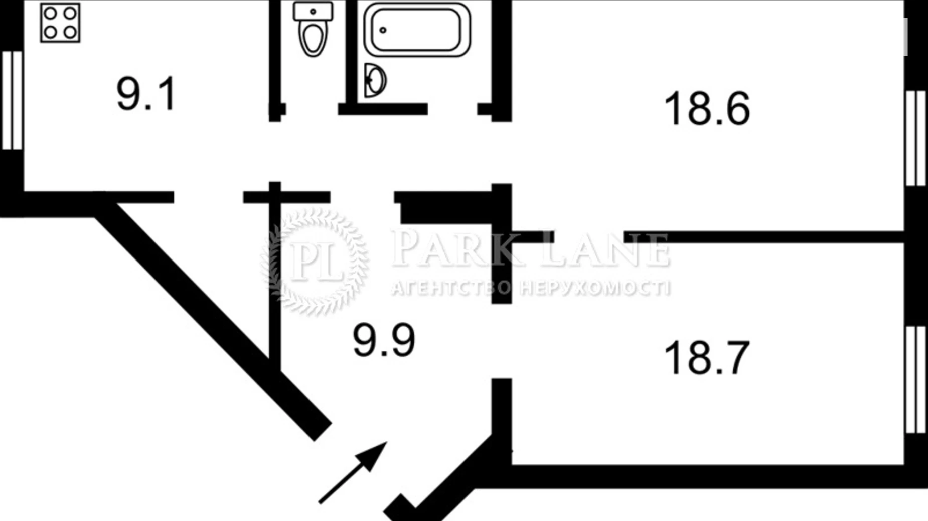 Продается 2-комнатная квартира 66 кв. м в Киеве, ул. Большая Васильковская, 67/7