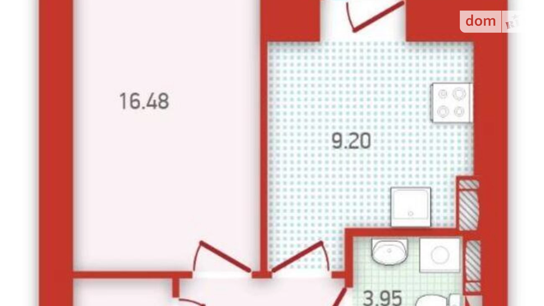 Продается 1-комнатная квартира 37 кв. м в Киеве, ул. Бориспольская, 18